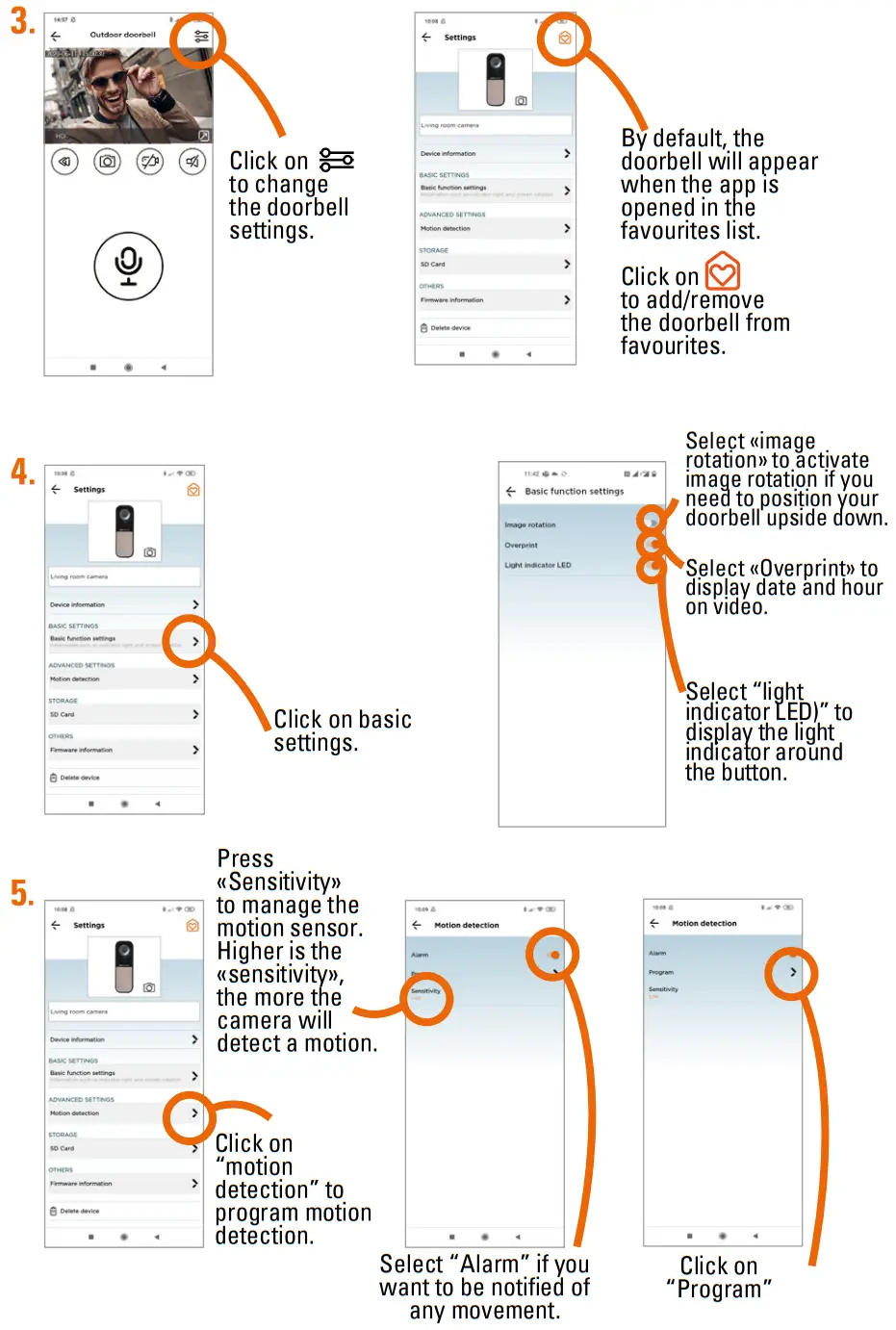 SCS sentinel CFI0026 VisioBell Wired Smart Doorbell and Wireless Chime - Using app 2