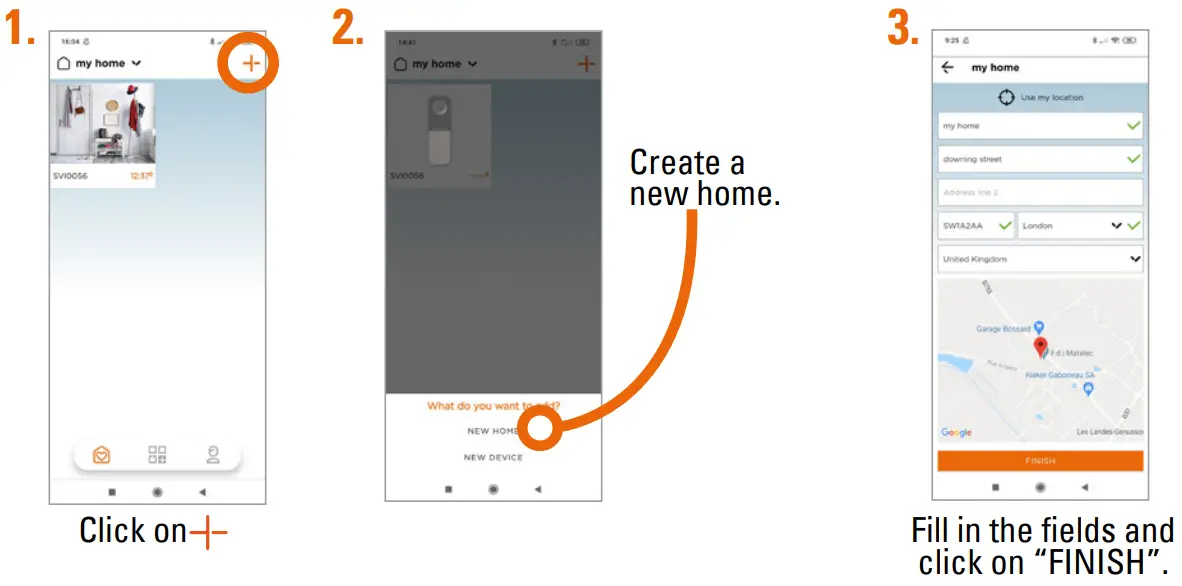 SCS sentinel CFI0026 VisioBell Wired Smart Doorbell and Wireless Chime - home