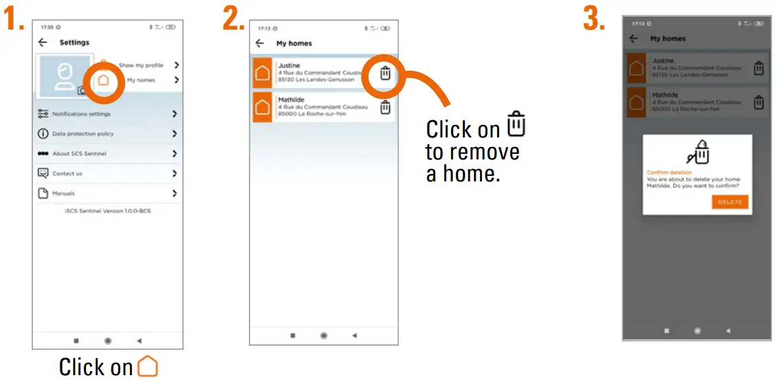 SCS sentinel CFI0026 VisioBell Wired Smart Doorbell and Wireless Chime - remove home