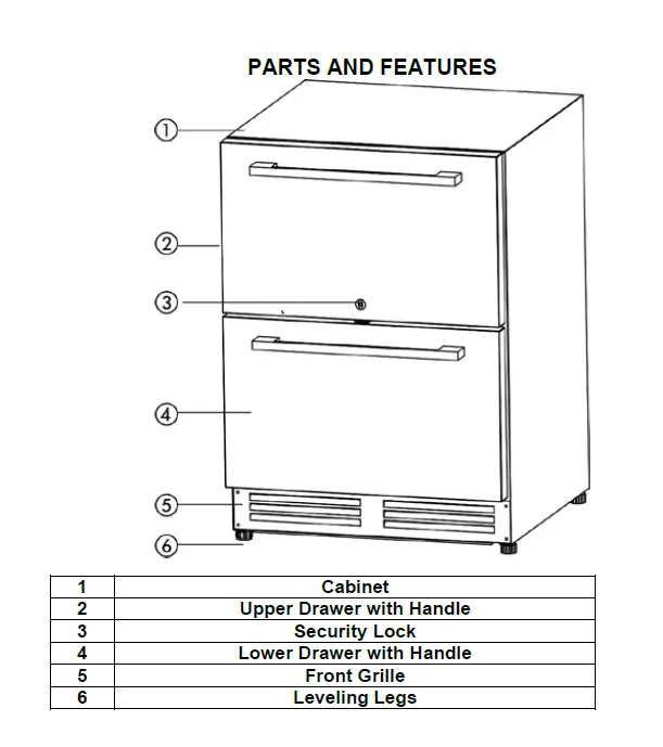 Avanti OR525U5D Compact Refrigerator-fig-1