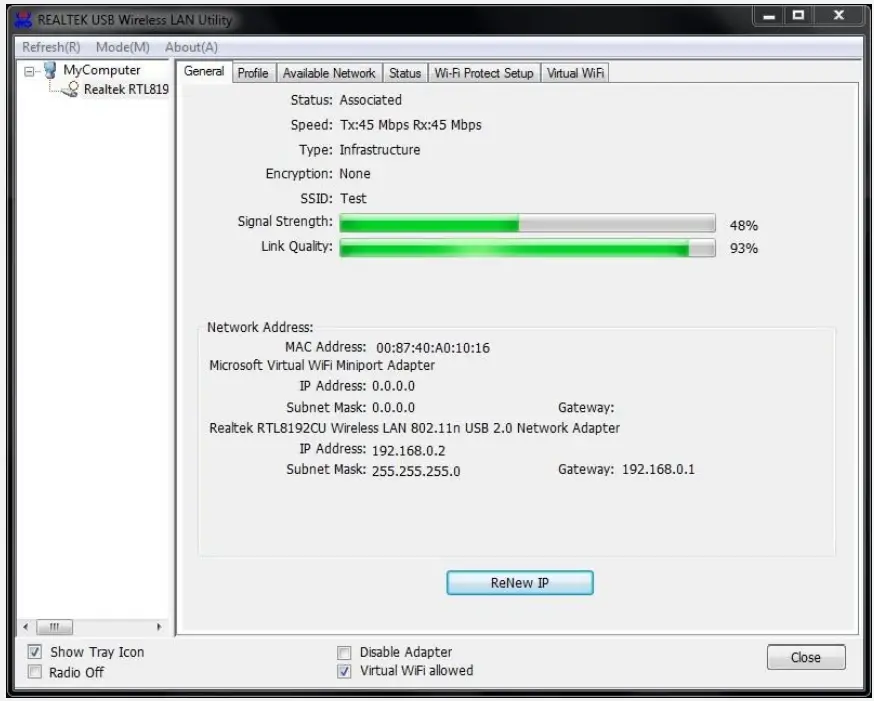 Magforms P-Series WIFI Receiver - Main Window