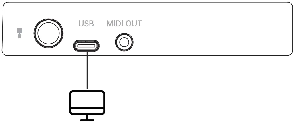 MiDiPLUS TINY Series Mini Keyboard Controller - Rear Panel 1
