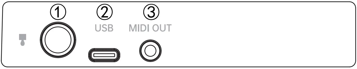 MiDiPLUS TINY Series Mini Keyboard Controller - Rear Panel