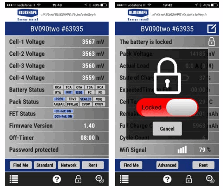 BLUESHAPE BV140HD Mini Camera Battery Vlock 14.4V Granite Mini Videolinea System - Fig1
