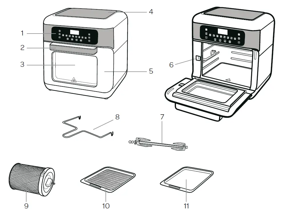 INVENTUM GF1200HLD Convection Fryer Oven 1