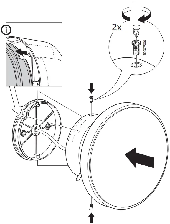 IKEA KABOMBA LED Wall Lamp Dimmable Matte Black B7
