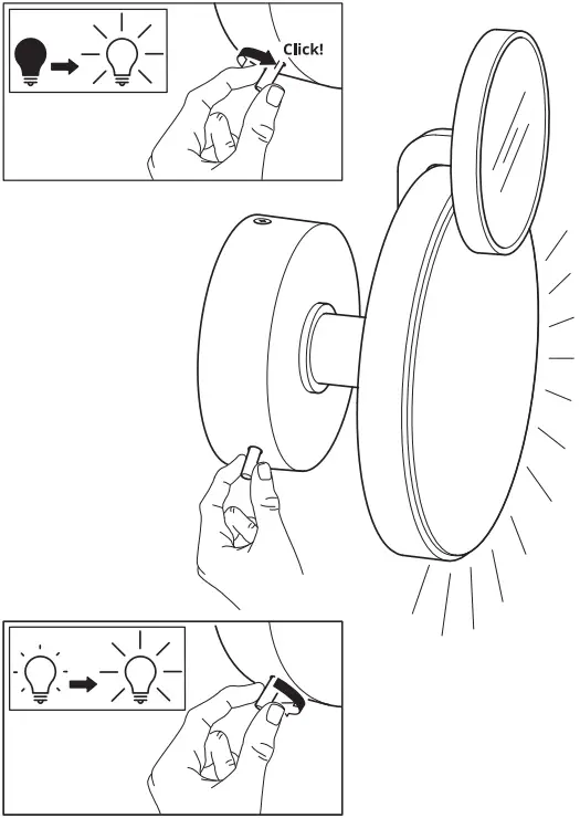 IKEA KABOMBA LED Wall Lamp Dimmable Matte Black B9