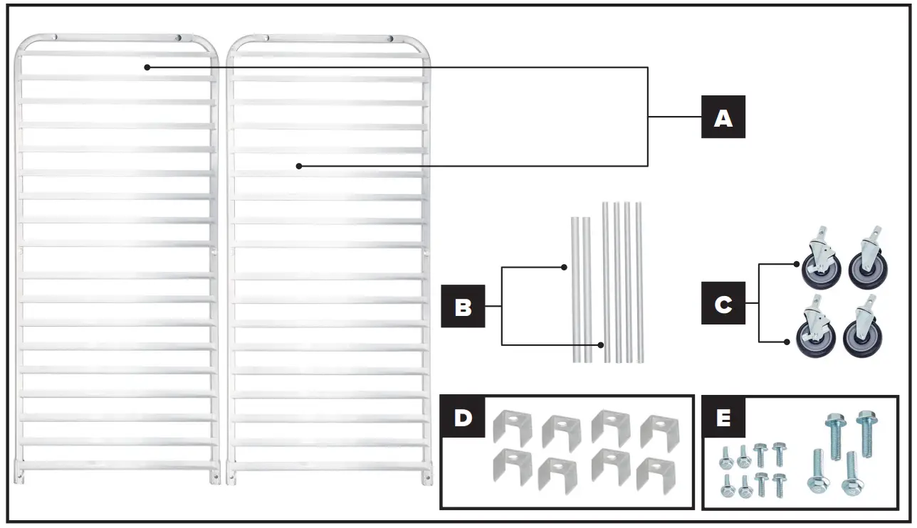 Steelton 109RACKECON Full Height Bun Pan Rack
