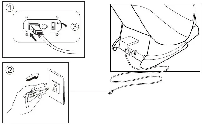 AmaMedic Premium 3D Chair - Power on the product