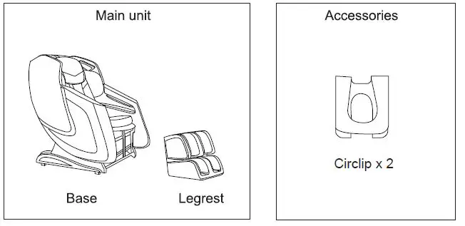 AmaMedic Premium 3D Chair - Take out the main unit and accessories from two boxes