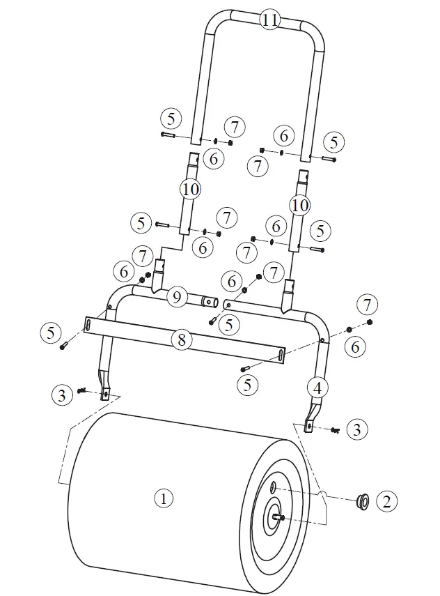 Outsunny-845-343RD-Combination-Push-Tow-Lawn-Roller-FIG- (2)
