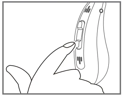 OTC JH D26AT Rechargeable BTE Hearing Aid - TURN ON