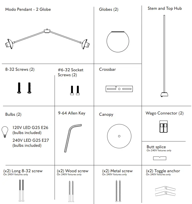 ROLL HILL Modo Pendant 2 Globe Pendant Lamp-FIG- (1)