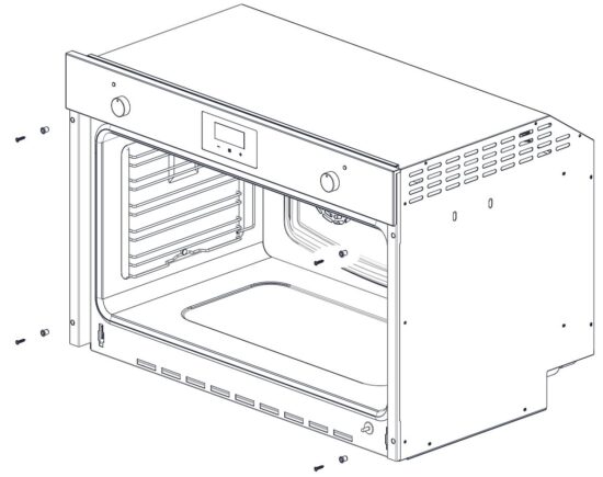 FIG 5 Oven installation