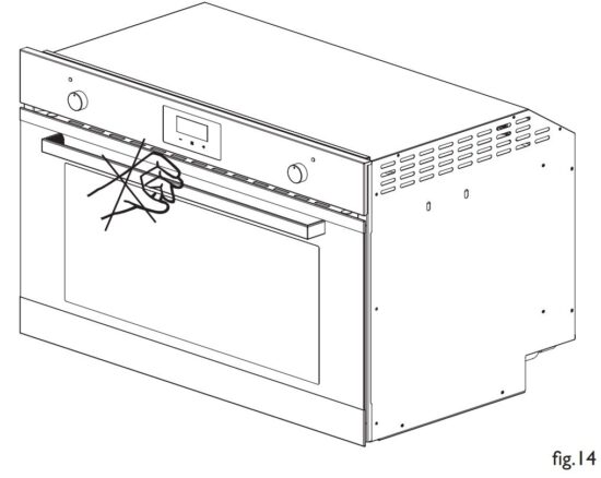 FIG 6 Oven installation