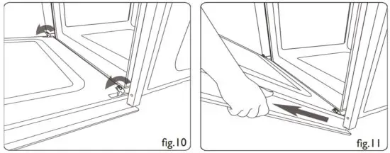 FIG 64 Removing the oven door