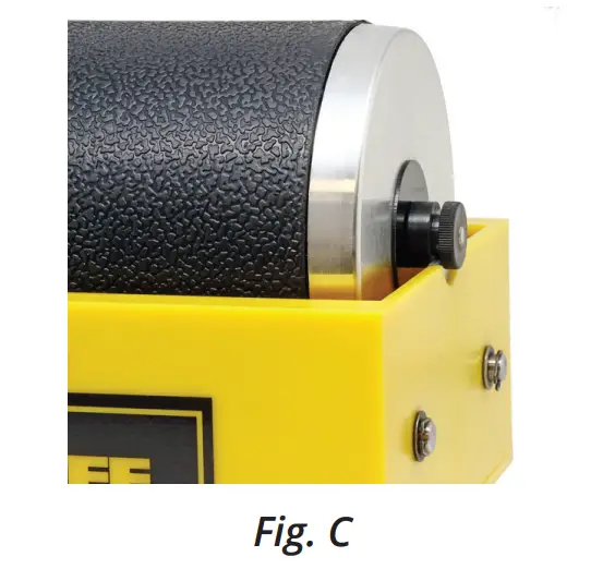 TUMBLE-BEE TB-12 Rotary Rock Tumbler - Changing