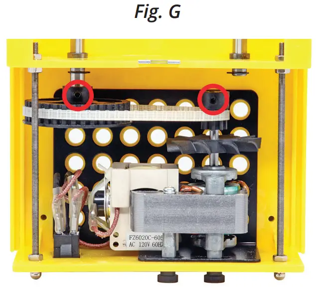 TUMBLE-BEE TB-12 Rotary Rock Tumbler - Pulleys