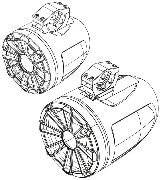 MB QUART NHT2-116 Nautic 6.5 Inch Compression Horn Tower Speakers