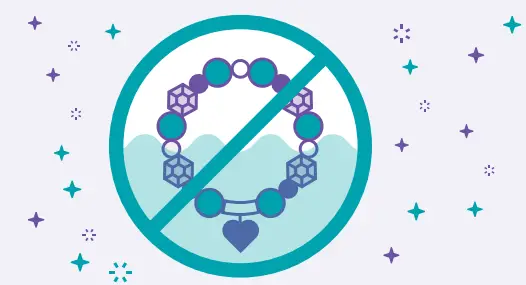 make it real 1202 Bedazzled Charm Bracelets - water