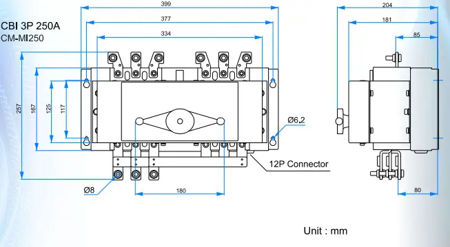 CBI CM-MI 125 Automatic Switch Control Unit - wiring 6
