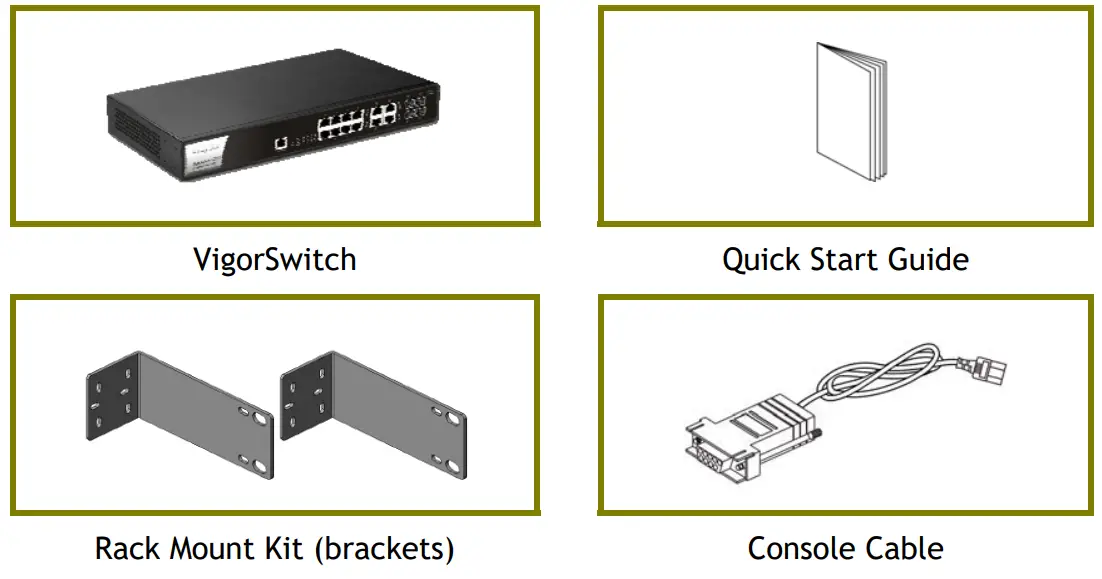 DrayTek VigorSwitch G2121 L2 Managed Gigabit Switch -