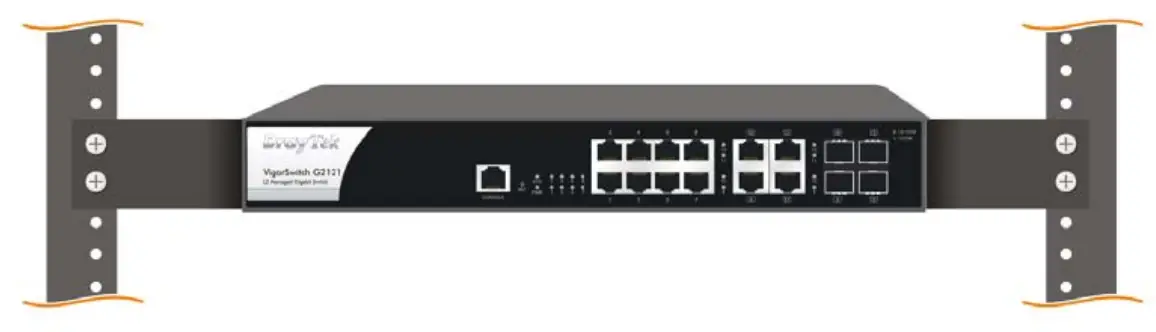 DrayTek VigorSwitch G2121 L2 Managed Gigabit Switch - VigorSwitch