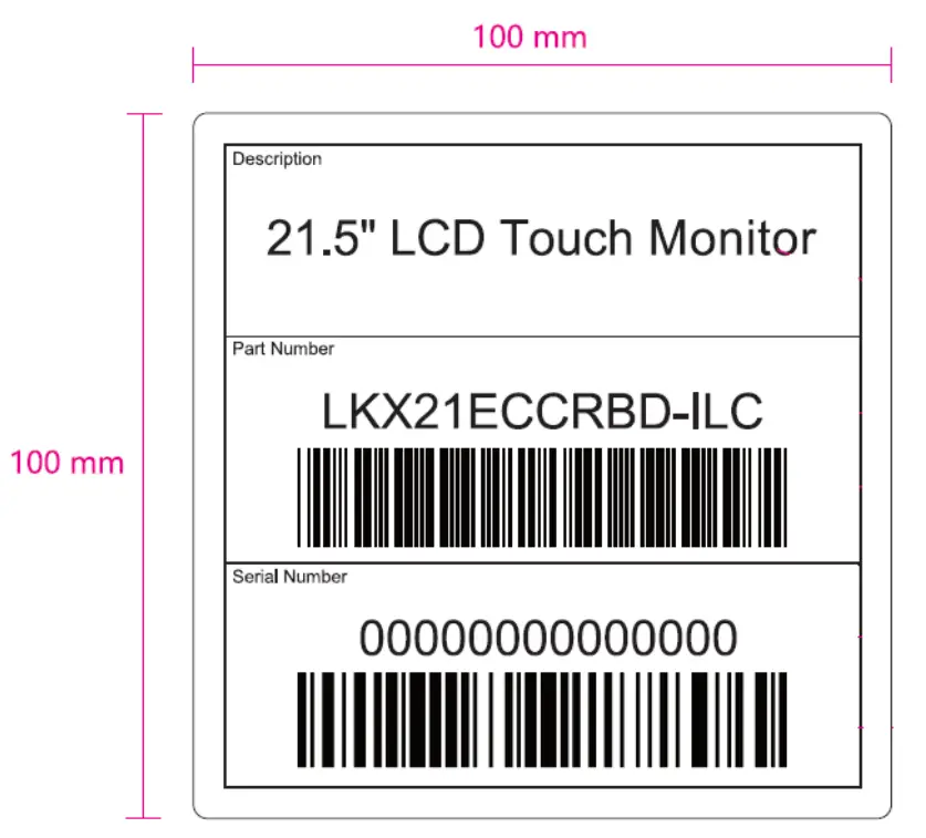Transport/Carton Label