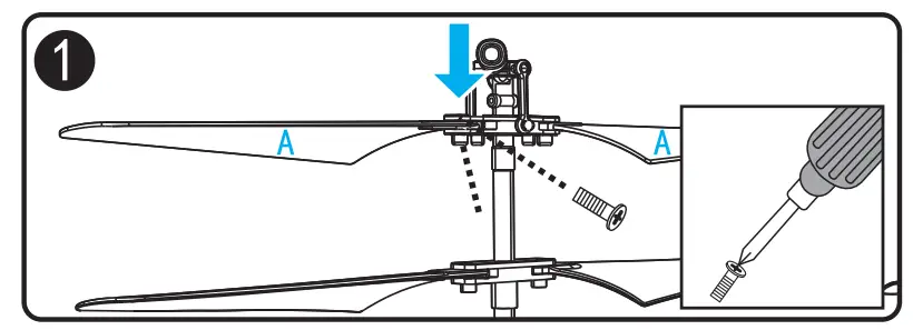 Wind blade installation diagram