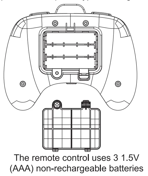 Remote control battery installation