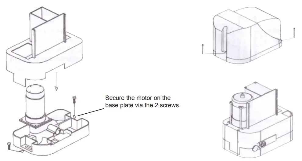VEVOR SLIDE400 DC12V SERIES Electric Gates Slide Gate Opener - BASE PLATE1
