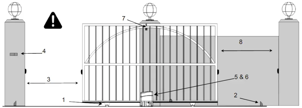 VEVOR SLIDE400 DC12V SERIES Electric Gates Slide Gate Opener - CAN OCCUR