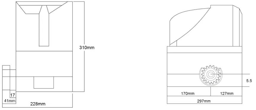VEVOR SLIDE400 DC12V SERIES Electric Gates Slide Gate Opener - CAN OCCUR1