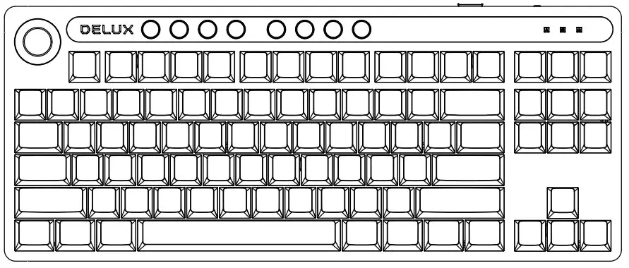 DELUX KS200D Mechanical Keyboard -