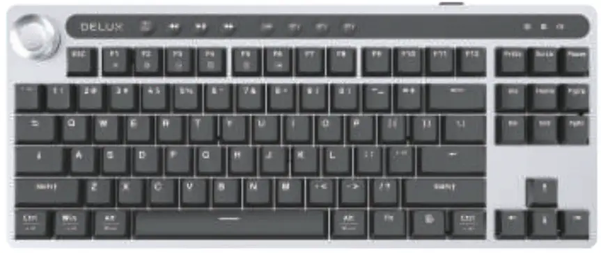 DELUX KS200D Mechanical Keyboard - Fig