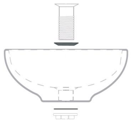 better bathrooms BeBa 25869 Gloss White Oval Countertop Basin - Basin