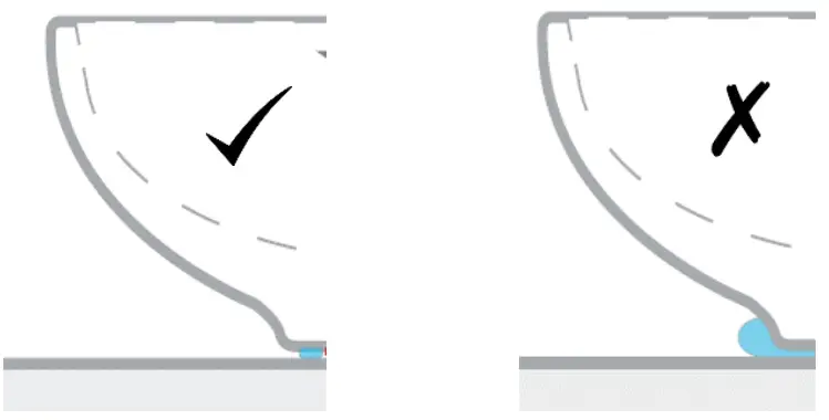 better bathrooms BeBa 25869 Gloss White Oval Countertop Basin - Underside