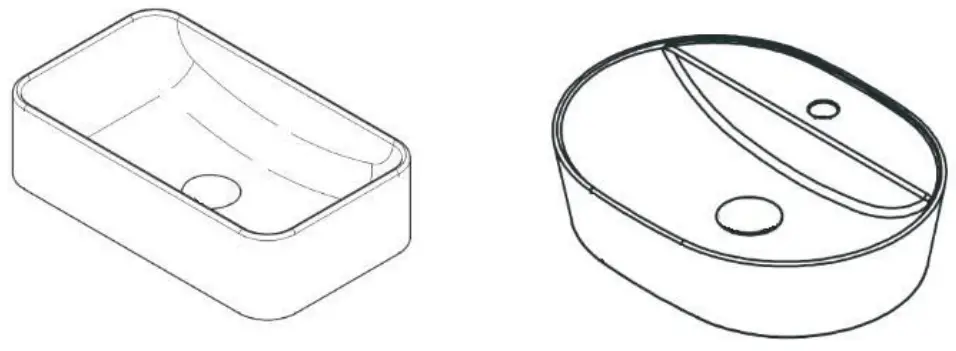 better bathrooms BeBa 25869 Gloss White Oval Countertop Basin