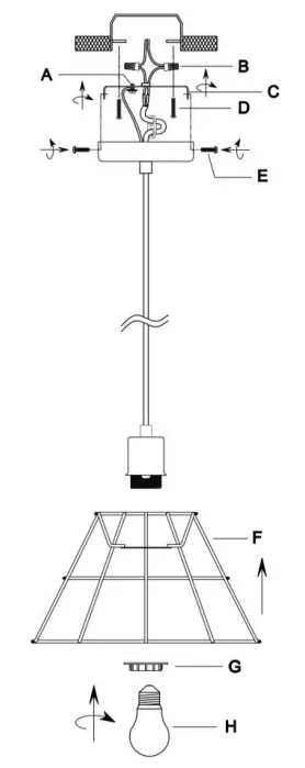 RIVER OF GOODS 20692 Nolan 13.25 Inch Black Metal 1-Light Pendant with Tan Rattan Shade - Fig .