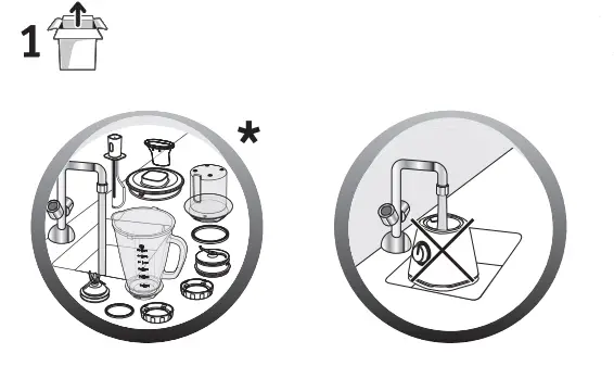 LM46EN10 Moulinex Blender - Figure 1