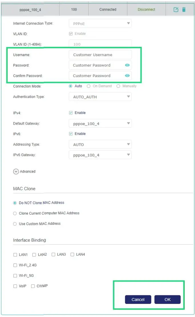 Navigation Menu Option