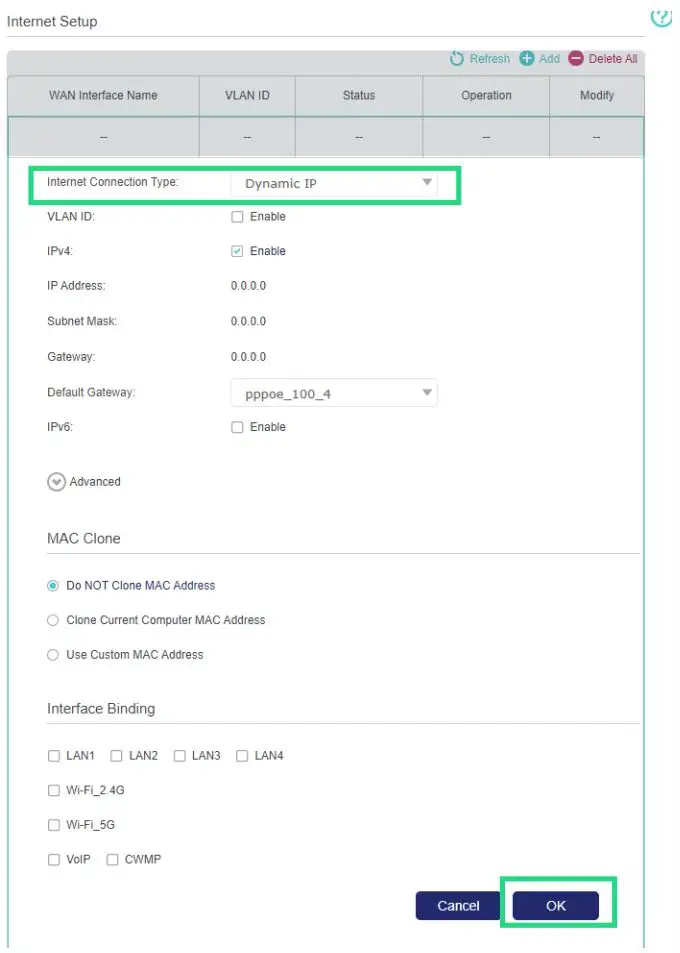 Navigation Menu Option