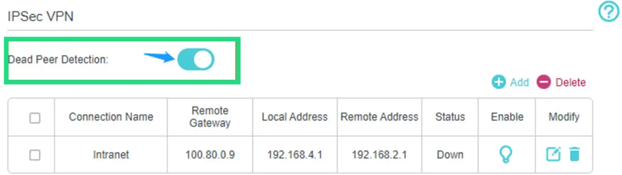 Navigation Menu Option