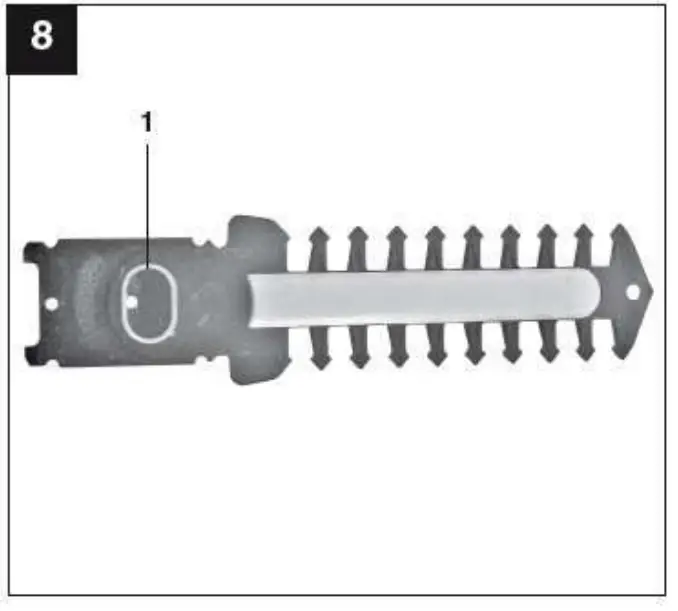 Changing the blades Important. Risk of injury!