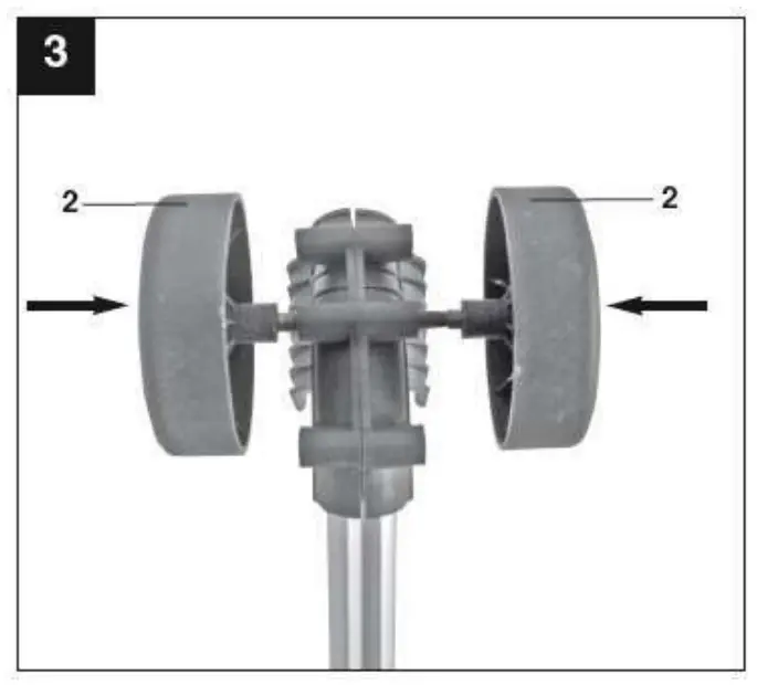 Fitting the long handle