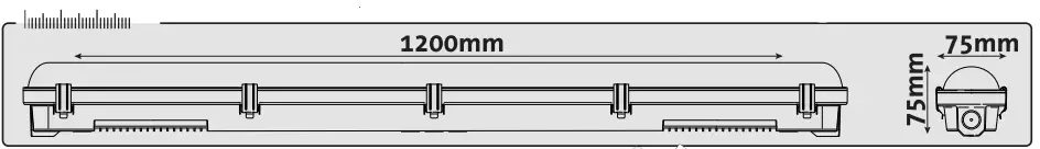Proventa 2400298 Ultra LED TL Lighting 120 Cm For Garage And Warehouse-FIG3