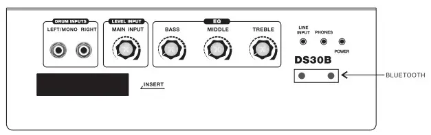 Soundking DS30B Drum Amplifier - Panel