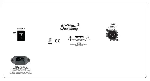 Soundking DS30B Drum Amplifier - Panel1