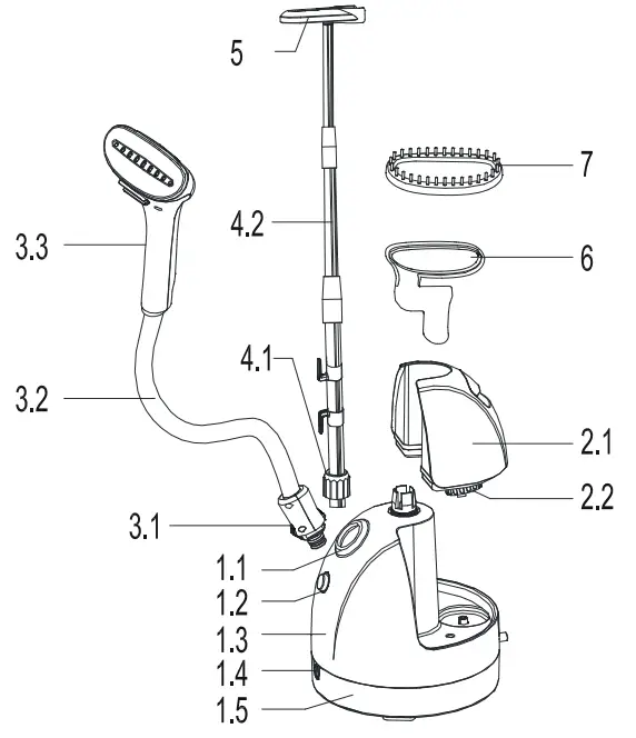 ARDESTO IR-C8815-S Upright Garment Steamer - PRODUCT DESCRIPTION