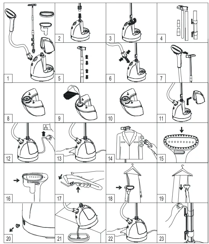 ARDESTO IR-C8815-S Upright Garment Steamer - fig 1